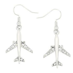 Airplane Earrings Dangle/NWT/Flight Attendant Airplane Earrings/Aviation Gift